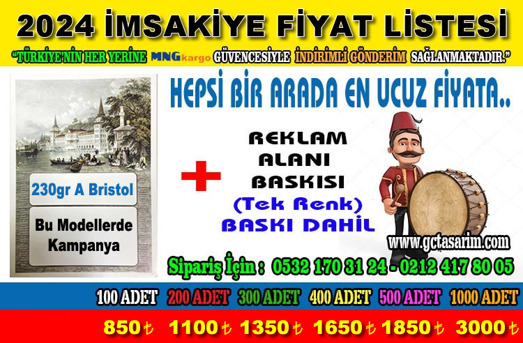 2024 İmsakiye Fiyatı