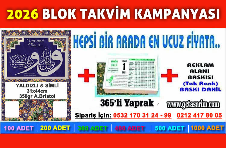 2026 Simli Ömür Takvim Fiyatları