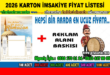 2026 karton imsakiye fiyatı